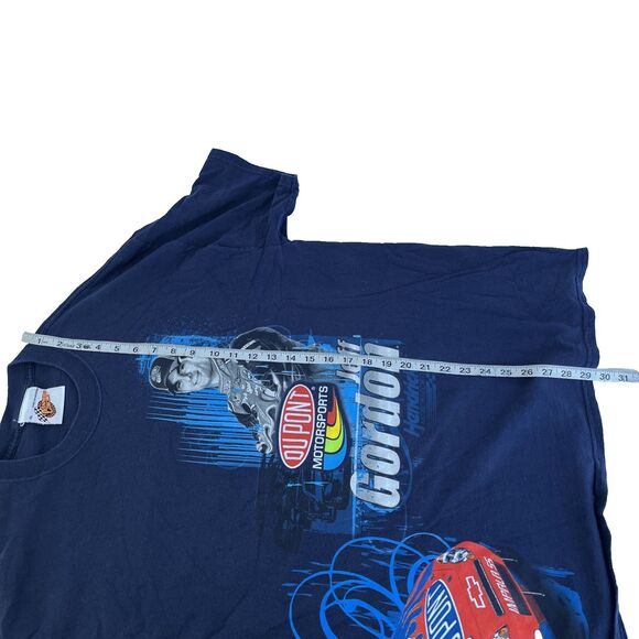 Y2K Men’s Winner’s Circle Jeff Gordon NASCAR Double Sided T-Shirt Sz XL Blue - Picture 6 of 7